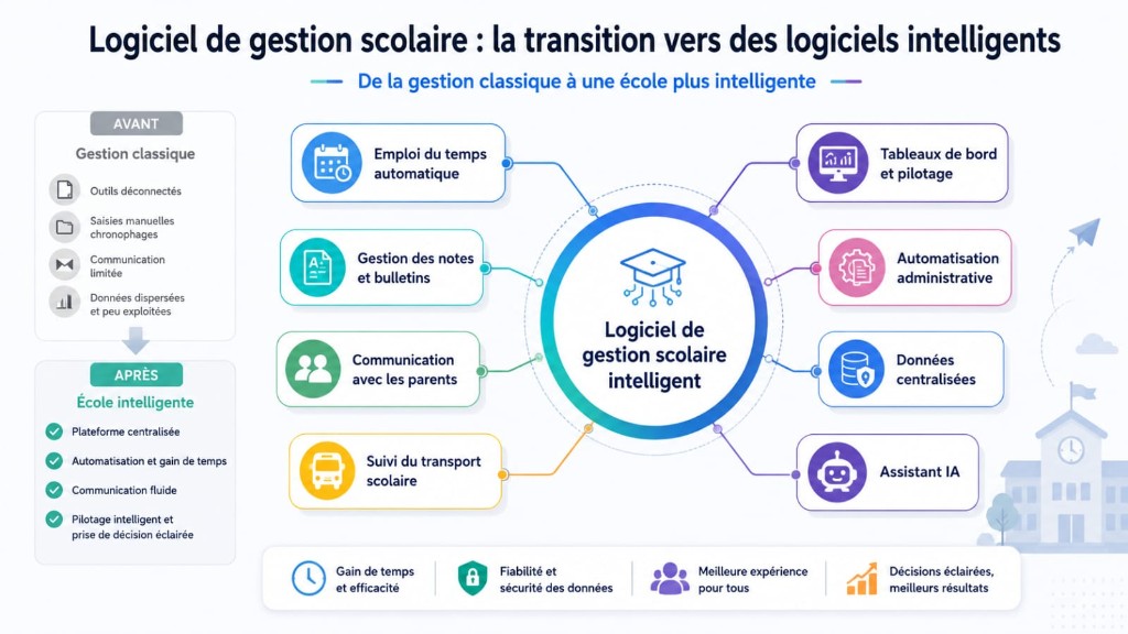 Logiciel de gestion scolaire intelligent — transition vers une école plus intelligente au Maroc